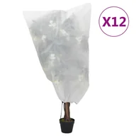 Agrowłókniny - vidaXL Kaptury na rośliny, ze ściągaczami, 12 szt., 70 g/m², 0,8x1 m - miniaturka - grafika 1
