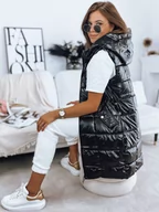 Kamizelki damskie - Kamizelka damska pikowana LUCI czarna Dstreet TY3155-XXL - miniaturka - grafika 1