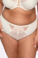 Majtki damskie - Figi damskie z koronką i tiulem Laila 1280 ecru S - miniaturka - grafika 1