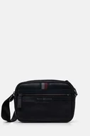 Torby męskie - Tommy Hilfiger saszetka skórzana kolor granatowy AM0AM12487 - miniaturka - grafika 1