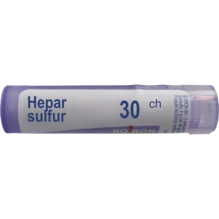 BOIRON Hepar Sulfur 30 CH granulki 4 g - Przeziębienie i grypa - miniaturka - grafika 1