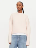 Swetry damskie - Calvin Klein Sweter J20J224636 Różowy Regular Fit - miniaturka - grafika 1