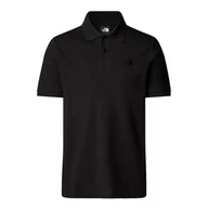 Koszulki męskie - Koszulka męska The North Face Essential Regular Polo 0A8C1PJK31 - czarna - miniaturka - grafika 1