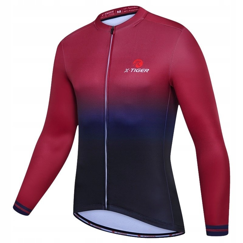 Bluzy Męskie Na Rower Ocieplane Zimowe Termoaktywne Długi Rękaw X-Tiger 3XL