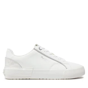 Sneakersy Pepe Jeans PLS31580 Biały - Sneakersy damskie - miniaturka - grafika 1