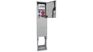 ROZDZIELNICA BUDOWLANA NA FUNDAMENCIE (2X2P+Z, 1X16A/5P, 1X32A/5P) RB26X40K40-00112W-F0 - Rozdzielnie elektryczne - miniaturka - grafika 1