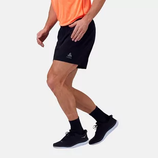 Spodenki do biegania męskie Odlo ZEROWEIGHT czarne - Spodnie sportowe męskie - miniaturka - grafika 1
