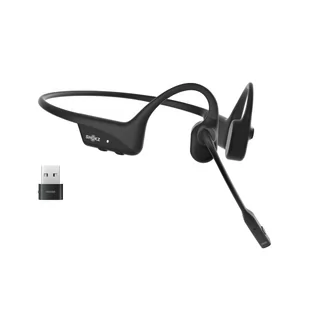 Shokz OpenComm2 UC (USB-A) czarne - Słuchawki - miniaturka - grafika 1