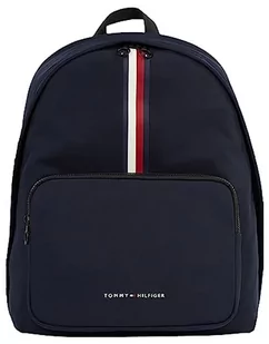 Tommy Hilfiger Męski plecak TH Skyline w paski, niebieski (Space Blue), OS, niebieski (Kosmiczny Błękit), rozmiar uniwersalny - Plecaki - miniaturka - grafika 1