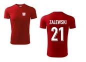 Koszulki sportowe męskie - Treningowa Koszulka POLSKA ZALEWSKI 21 - miniaturka - grafika 1