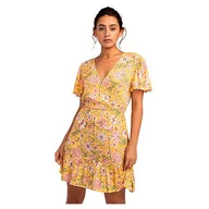 Sukienki - Quiksilver Damska sukienka z piór, Brzoskwinia (Golden Peach), XS - miniaturka - grafika 1