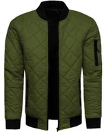 Kurtki męskie - Kurtka męska przejściowa zielona Recea - M - miniaturka - grafika 1