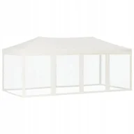Pawilony ogrodowe - Składany namiot imprezowy ze ściankami, kremowy, 3x6 m - miniaturka - grafika 1