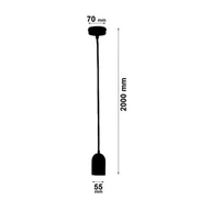Lampy sufitowe - Busch Lampa wisząca Beton, oprawa E27 - miniaturka - grafika 1