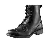 Botki damskie - trzewiki damskie ALTERCORE czarne 7-dziurkowe (VITAS VEGAN BLACK)-36 - miniaturka - grafika 1