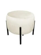 Fotele i pufy dla dzieci - Pufa WILFRED MG VELVET ecru - POLECA nas aż 98% klientów - ZAMÓW (91 822 80 56) - miniaturka - grafika 1