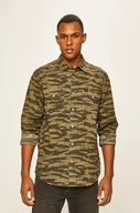 Koszule męskie - Lee Worker Shirt Męska Koszula Utility Green L68Hdyng-M - miniaturka - grafika 1