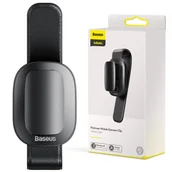Akcesoria motoryzacyjne - Baseus Baseus samochodowy uchwyt klips na okulary do okularów czarny (ACYJN-B01) - Czarny ACYJN-B01 - miniaturka - grafika 1