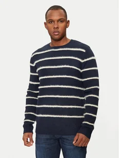 Brave Soul Sweter MK-248OSLO Granatowy Regular Fit - Swetry męskie - miniaturka - grafika 1