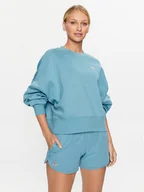 Bluzy damskie - Kappa Bluza 313022 Niebieski Loose Fit - miniaturka - grafika 1