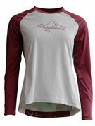 Koszulki sportowe damskie - Zimtstern Koszulka funkcyjna "PureFlowz" w kolorze biało-bordowym - miniaturka - grafika 1