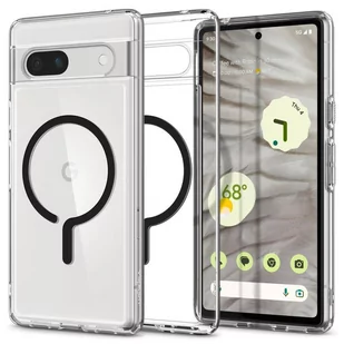Etui GOOGLE PIXEL 7A Spigen Ultra Hybrid Onetap Ring MagSafe transparentne - Etui i futerały do telefonów - miniaturka - grafika 2