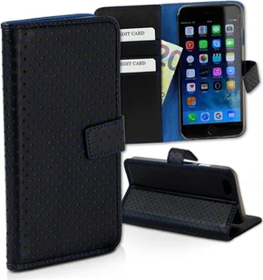 Etui na telefon iPhone 6 6S niebieskie Kieszenie na karty Bookstyle DrachenLeder D2OME104B - Etui i futerały do telefonów - miniaturka - grafika 1