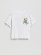 Koszulki dla chłopców - Reserved - Świąteczny t-shirt Grinch - biały - miniaturka - grafika 1