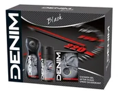 Zestawy kosmetyków męskich - Denim ZESTAW WIATECZNY AFTER SHAVE LOTION 100ML+ DEZODORANT SPRAY 150ML+ ŻEL POD PRYSZNIC 250ML BLACK 8571023555 - miniaturka - grafika 1