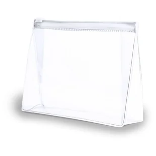 Kosmetyczka z PVC koloru białego, wymiary 17 x 12,5 x 4,5 cm - Kosmetyczki, organizery i kuferki - miniaturka - grafika 1