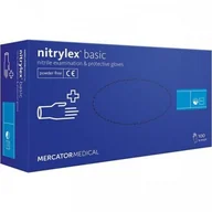 Rękawiczki jednorazowe - Rękawice NITRYLEX BASIC PF BLUE 100 L - miniaturka - grafika 1