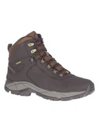 Buty trekkingowe męskie - Merrell Skórzane botki turystyczne "Vego Mid" w kolorze brązowym - miniaturka - grafika 1