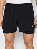 Spodnie sportowe męskie - Asics Road 2-N-1 5" szorty Mężczyźni, performance black S 2021 Legginsy kompresyjne 2011A838001-S - miniaturka - grafika 1
