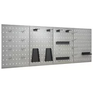 Pozostałe wyposażenie warsztatu - vidaXL Ścienne płyty perforowane 4 szt. 40x58 cm stal 145352 - miniaturka - grafika 1