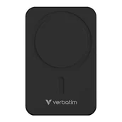 Powerbanki - Verbatim, powerbank z ładowaniem bezprzewodowym, 5V, ładowanie telefonu, 32223, 20000mAh, Mocowanie magnetyczne, Czarny - miniaturka - grafika 1