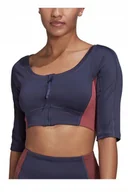 Koszulki i topy damskie - Koszulka damska Adidas Yoga Top krótka top treningowa sportowa r. S - miniaturka - grafika 1