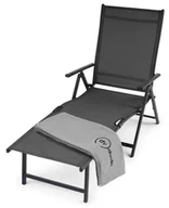 Leżaki ogrodowe - Leżak ogrodowy z aluminiową ramą Bolzano  Szary - miniaturka - grafika 1