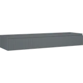 Szafki łazienkowe - Mexen Rivel szafka łazienkowa podumywalkowa 160 cm, 1 szuflada, ryflowana , grafit mat - 91A20-16023-1-BF66 - miniaturka - grafika 1