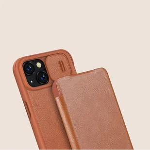 Nillkin Qin Leather Pro Case etui iPhone 14 osłona na aparat kabura pokrowiec obudowa z klapką czarny - Etui i futerały do telefonów - miniaturka - grafika 14