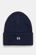 Czapki męskie - Under Armour czapka kolor niebieski z grubej dzianiny - miniaturka - grafika 1