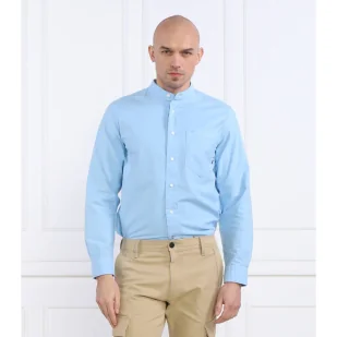 Tommy Hilfiger Koszula PIGMENT GMD MANDARIN | Regular Fit - Koszule męskie - miniaturka - grafika 1