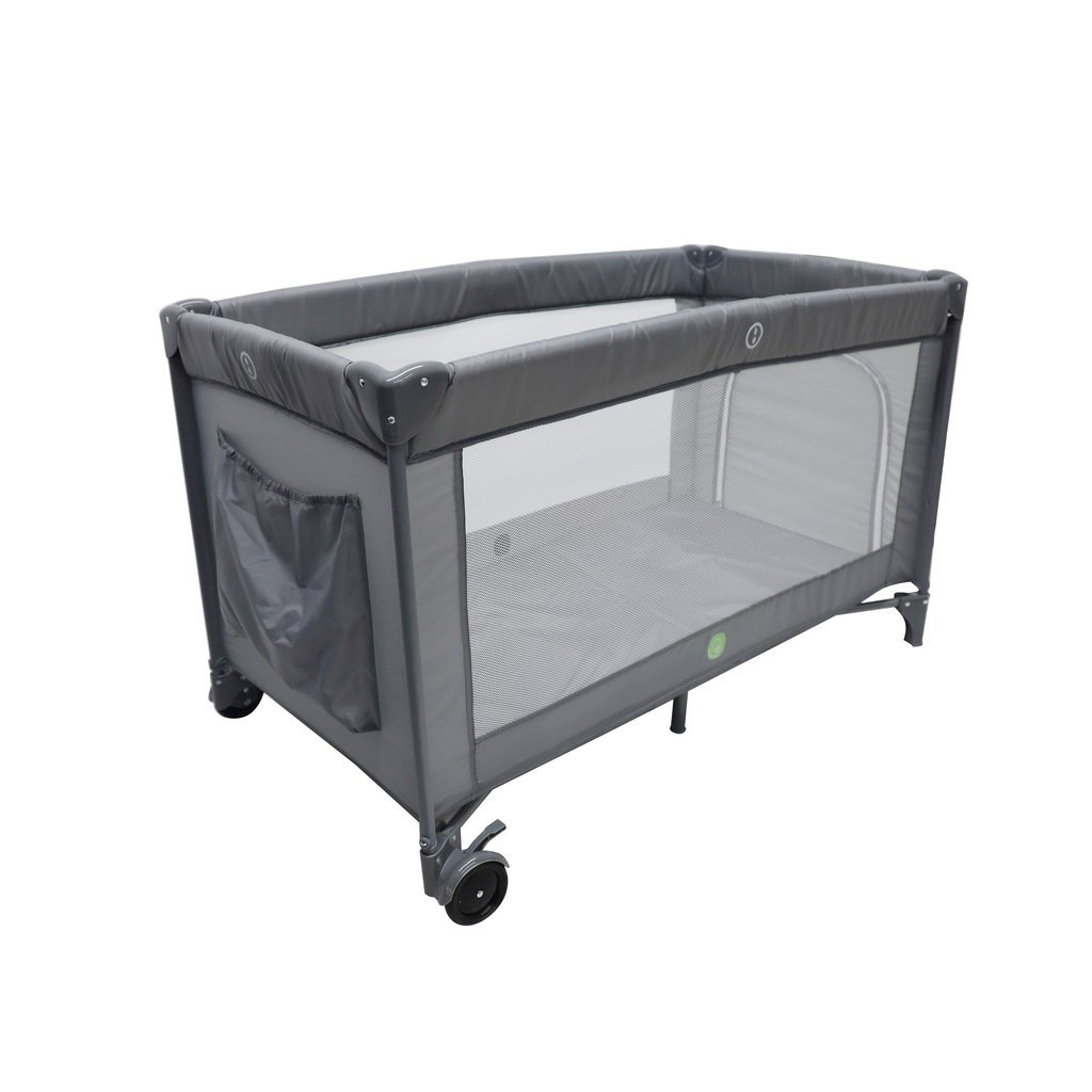 Łóżeczko dziecięce turystyczne składane dwupoziomowe z moskitierą max. 15kg