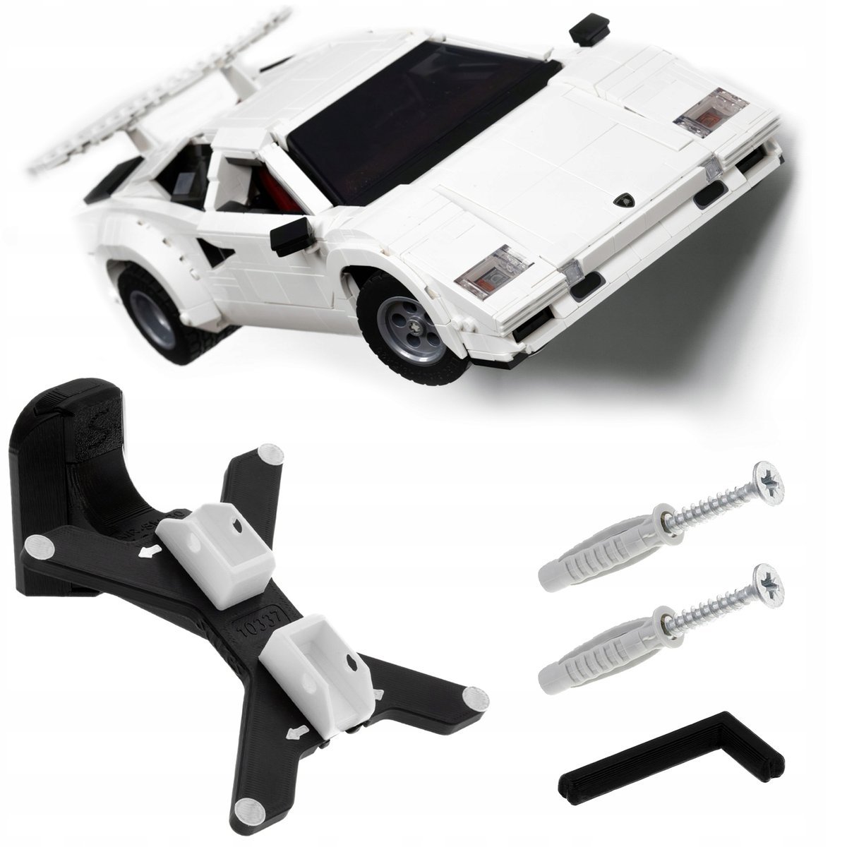 Lamborghini Countach - 10337 Uchwyt ścienny Mocowanie na LEGO auto