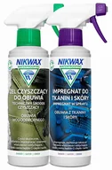 Akcesoria obuwnicze - Zestaw do czyszczenia i impregnacji obuwia z tkanin i skóry Nikwax 2 x 300 ml - miniaturka - grafika 1