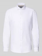 Koszule męskie - Koszula biznesowa o kroju regular fit z kołnierzykiem typu cutaway - miniaturka - grafika 1