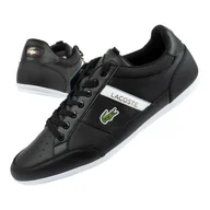 Buty sportowe męskie - Buty Lacoste Chaymon M 13312 czarne - miniaturka - grafika 1