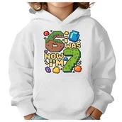 Bluzy dla dziewczynek - BLUZA DZIECIĘCA Z KAPTUREM 67 SIX SEVEN VIRAL 122-128 DLA DZIECKA PREZENT - miniaturka - grafika 1