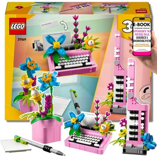 LEGO® Maszyna do pisania z kwiatami 3w1 ZESTAW LEGO PREZENT NA URODZINY – DLA FANÓW PISANIA, SZTUKI I RETRO + EBOOK-3 - Klocki LEGO® Maszyna do pisania z kwiatami 3w1 ZESTAW LEGO PREZENT NA URODZINY – DLA FANÓW PISANIA, SZTUKI I RETRO + EBOOK-3 - Klocki - miniaturka - grafika 1
