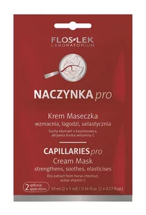 Flos-Lek Pielęgnacja skóry naczynkowej Krem-Maseczka w saszetce 5 ml x 2 FLOS-LEK - Maseczki do twarzy - miniaturka - grafika 1