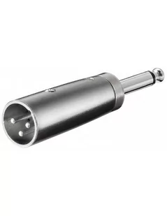 Wentronic Adapter XLR 3-stykowe gniazdo XLR na wtyk 6.35 MM Mono wtyczka, 1 szt. 27452 - Złącza, przejściówki, adaptery - miniaturka - grafika 1